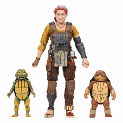 TMNT (The Last Ronin The Lost Years) Action Figure Grammy April with Baby Yi & Moja 18 cm