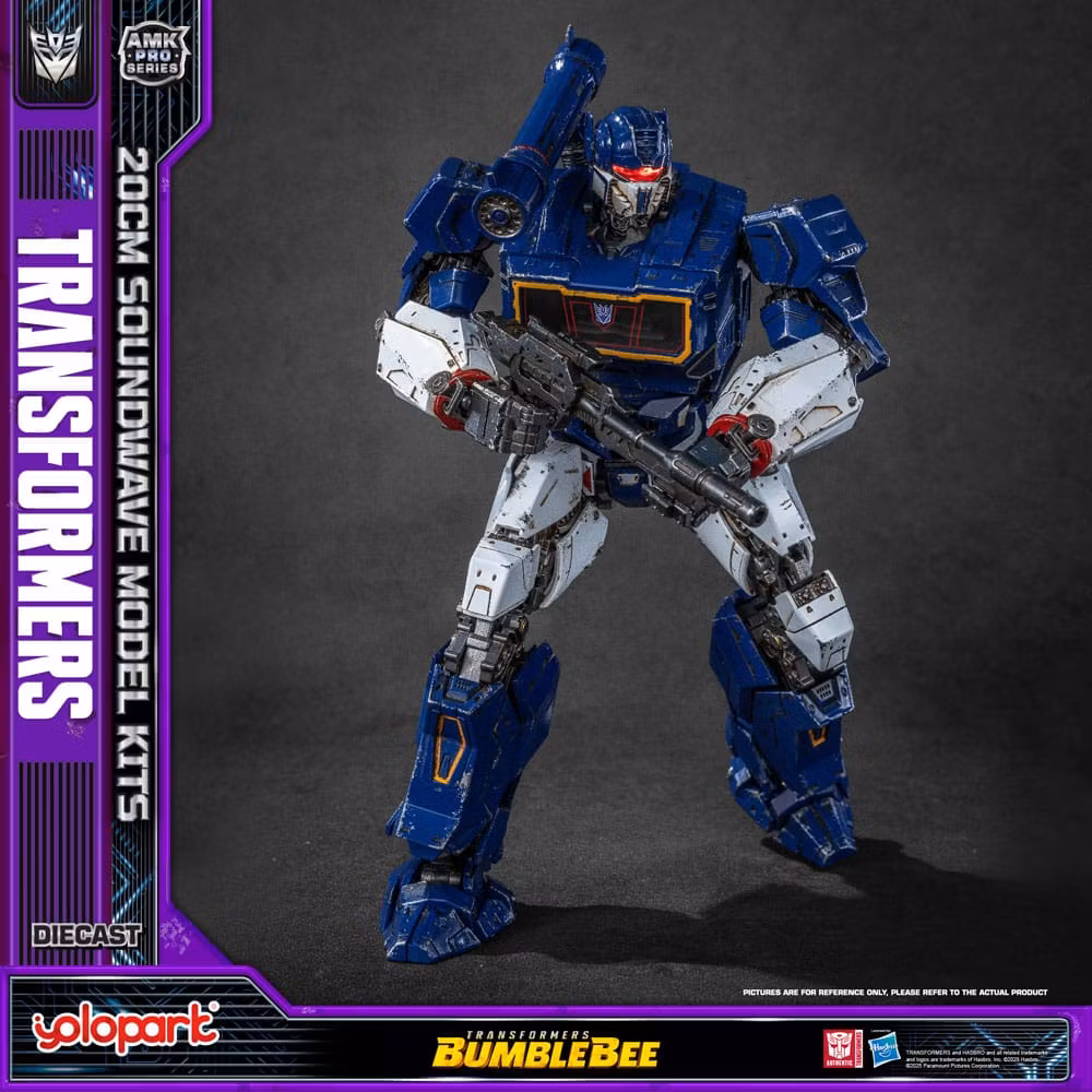 Transformers Yolopar byggesett: AMK Pro Series Soundwave/Ravage (Oversea Version) 20 cm