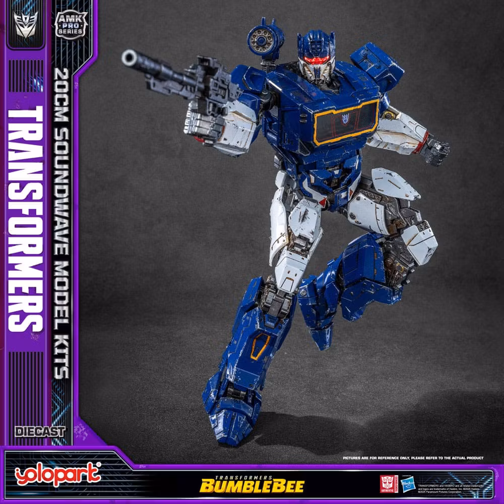 Transformers Yolopar byggesett: AMK Pro Series Soundwave/Ravage (Oversea Version) 20 cm