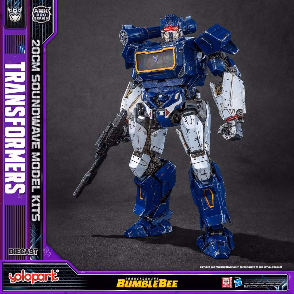 Transformers Yolopar byggesett: AMK Pro Series Soundwave/Ravage (Oversea Version) 20 cm