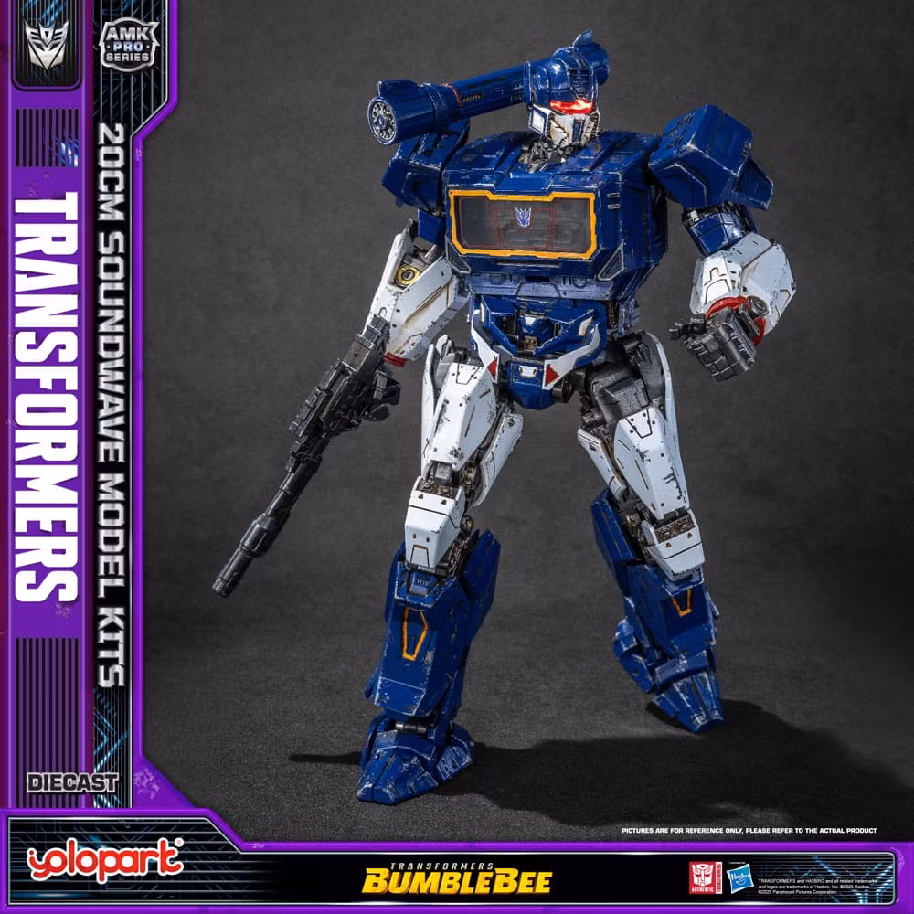 Transformers Yolopar byggesett: AMK Pro Series Soundwave/Ravage (Oversea Version) 20 cm