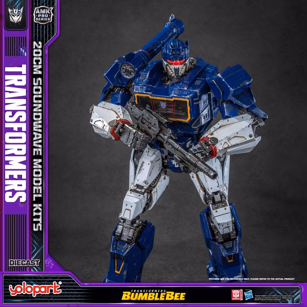 Transformers Yolopar byggesett: AMK Pro Series Soundwave/Ravage (Oversea Version) 20 cm