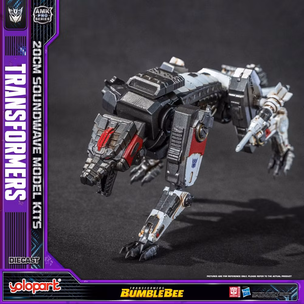 Transformers Yolopar byggesett: AMK Pro Series Soundwave/Ravage (Oversea Version) 20 cm