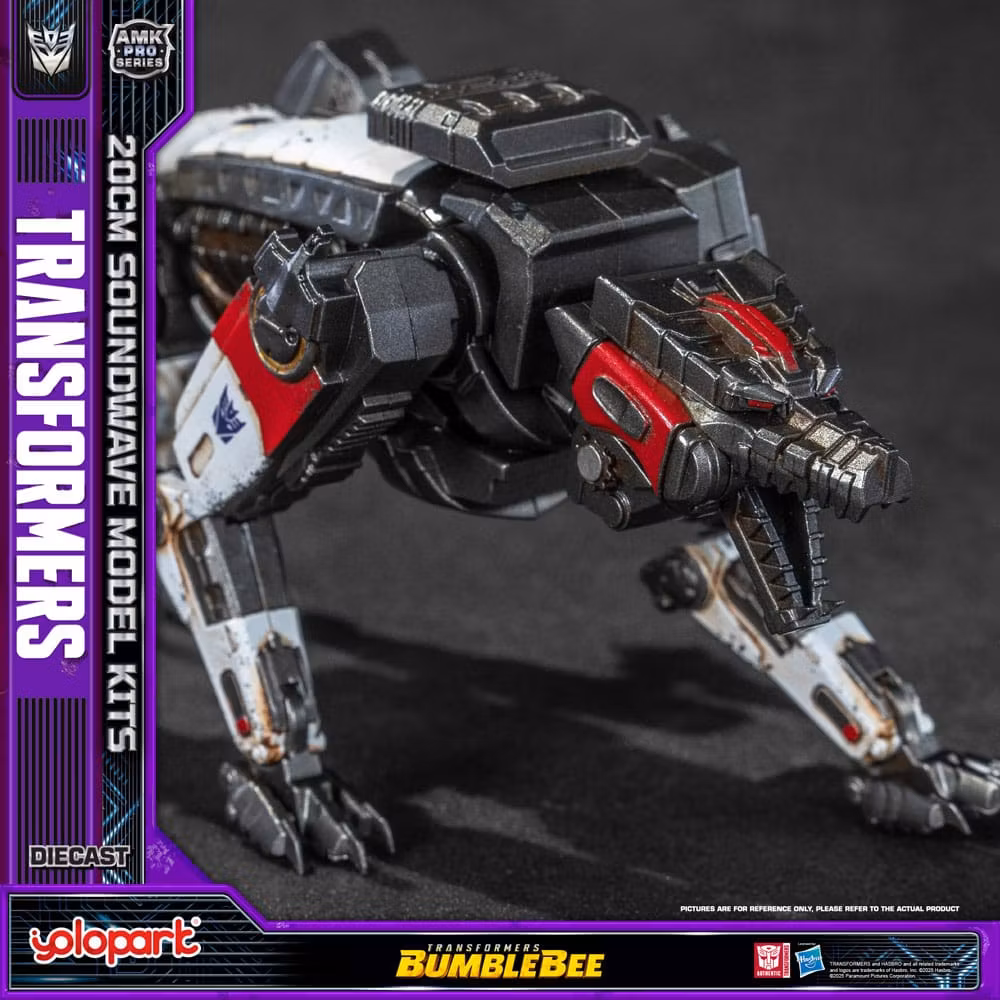 Transformers Yolopar byggesett: AMK Pro Series Soundwave/Ravage (Oversea Version) 20 cm