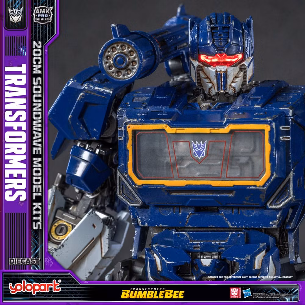Transformers Yolopar byggesett: AMK Pro Series Soundwave/Ravage (Oversea Version) 20 cm