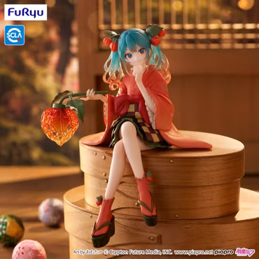 Hatsune Miku Noodle Stopper PVC Statue Flower Fairy Winter Cherry 15 cm