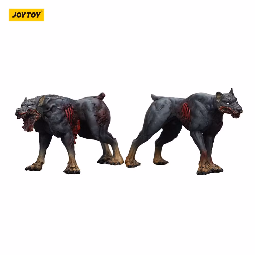 Zombie Dark Source Action Figures 2-Pack Police Dogs 8 cm