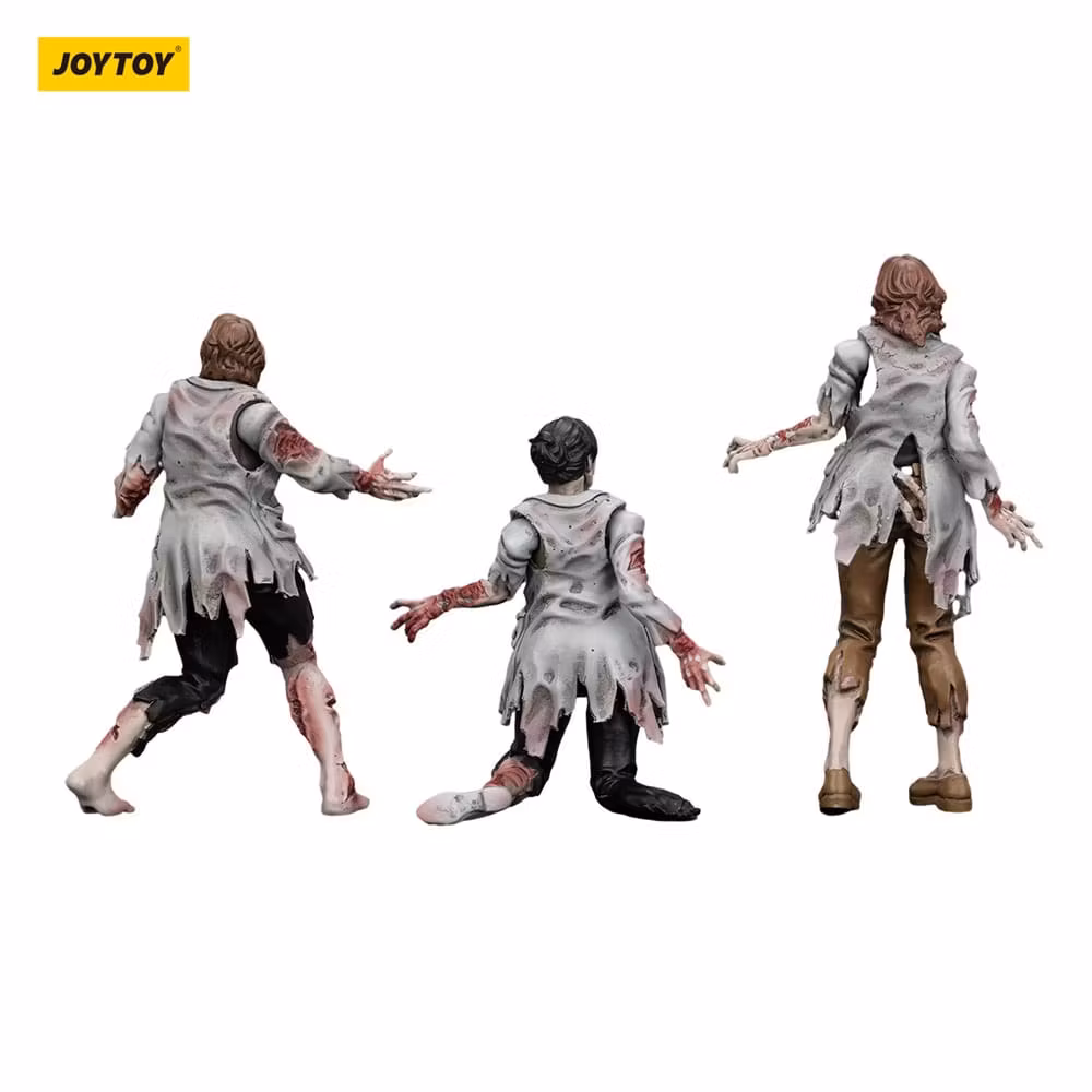 Zombie Dark Source Action Figures 3-Pack Scientists (Female) 8 cm