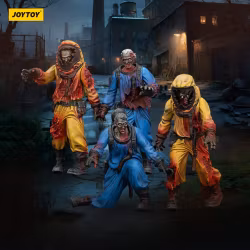 Zombie Dark Source Action Figures 4-Pack Biochemical Lab Team 8 cm