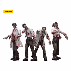 Zombie Dark Source Action Figures 4-Pack Scientists (Male) 8 cm