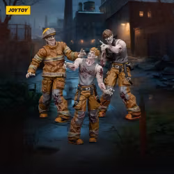 Zombie Dark Source Action Figures 3-Pack Firefighters 8 cm