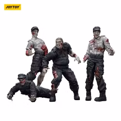 Zombie Dark Source Action Figures 4-Pack Security Guards 8 cm