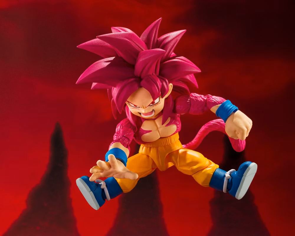 Dragon Ball Daima S.H.Figuarts Action Figure Super Saiyan Level 4 Son Goku (mini) 8 cm