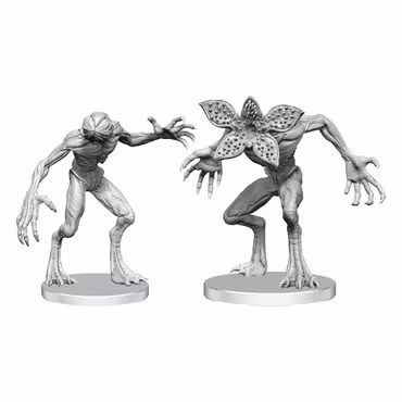 Stranger Things Unpainted Miniatures Demogorgons