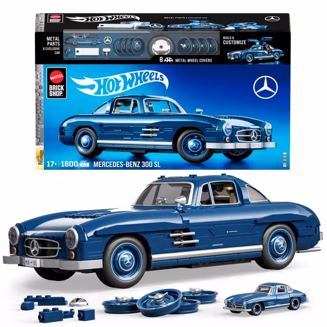Mattel Brick Shop Hot Wheels Premium Mercedes-Benz 300 SL