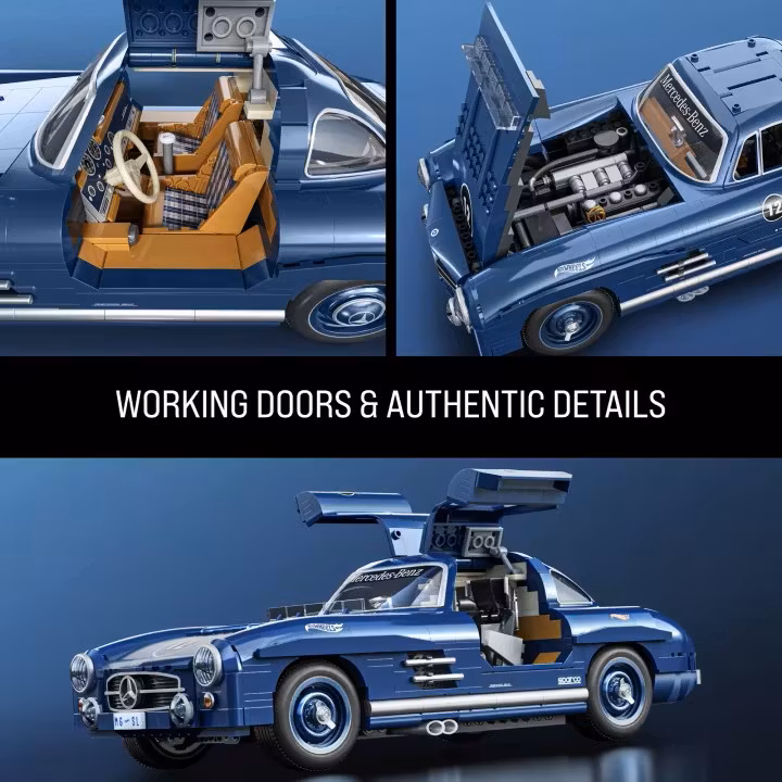 Mattel Brick Shop Hot Wheels Premium Mercedes-Benz 300 SL