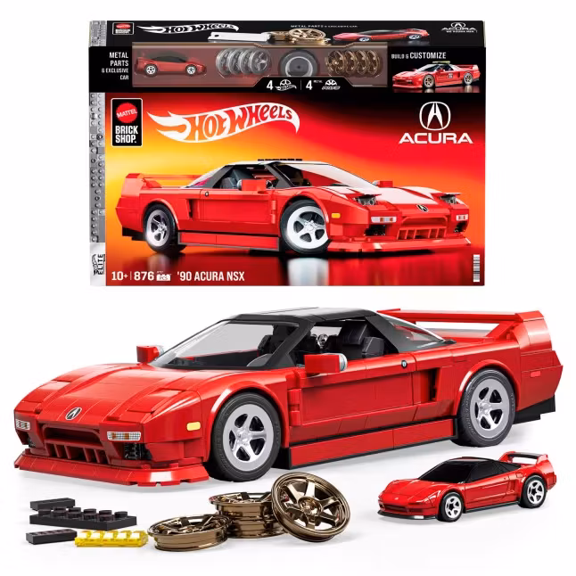 Mattel Brick Shop Hot Wheels Elite Series 1990 Acura NSX