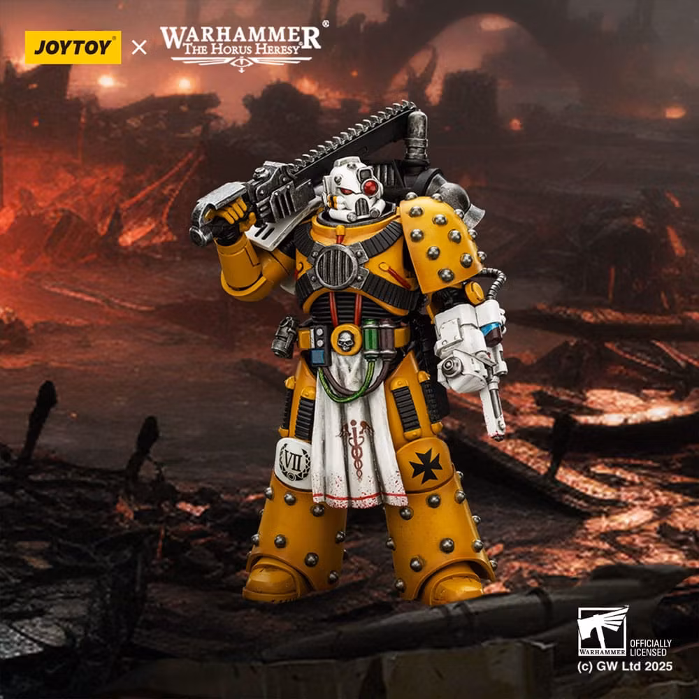 Warhammer 40K imperial Fists Action Figure Legion Apothecary 12 cm