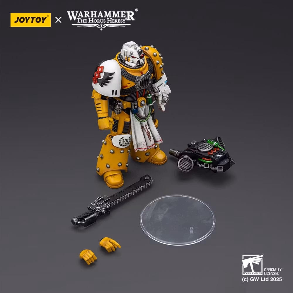 Warhammer 40K imperial Fists Action Figure Legion Apothecary 12 cm
