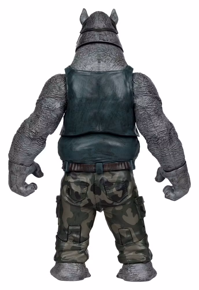 Teenage Mutant Ninja Turtles Page Punchers Action Figure Rocksteady 17 cm m/tegneseriehefte