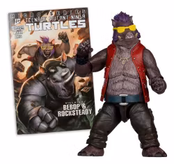 Teenage Mutant Ninja Turtles Page Punchers Action Figure Bebop 16 cm m/tegneseriehefte