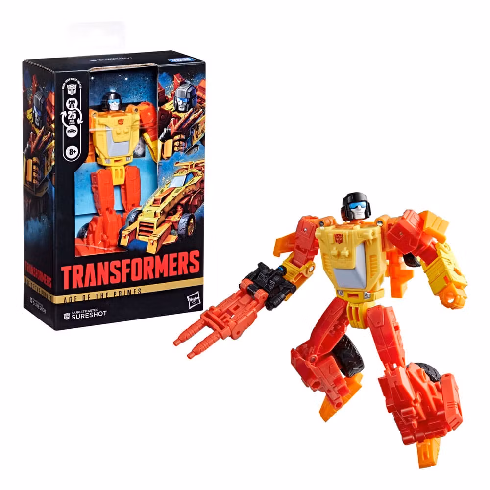 Transformers Age of the Primes Deluxe Class Action Figure Targetmaster Sureshot 14 cm