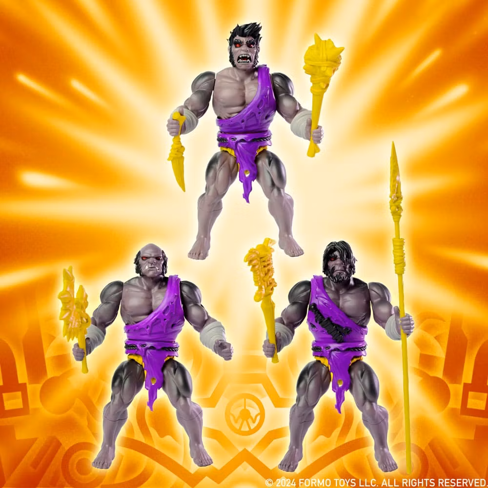 Legends of Dragonore Wave 2: Dragon Hunt Action Figure 3-Pack Bruckteror Cave Men 14 cm