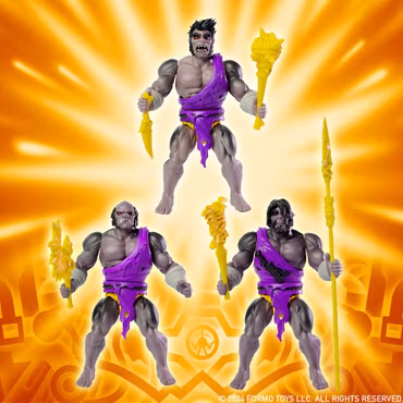 Legends of Dragonore Wave 2: Dragon Hunt Action Figure 3-Pack Bruckteror Cave Men 14 cm
