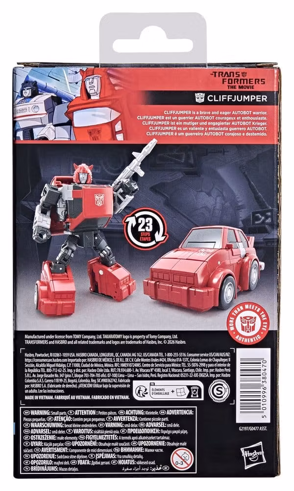 The Transformers: The Movie Studio Series Deluxe Class Action Figure Cliffjumper 10 cm (Totalpris 379,-)