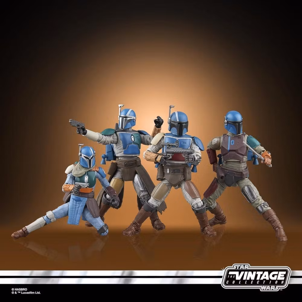 Star Wars: The Mandalorian Vintage Collection Action Figure 4-Pack Mandalorian Shriek-Hawk 10 cm