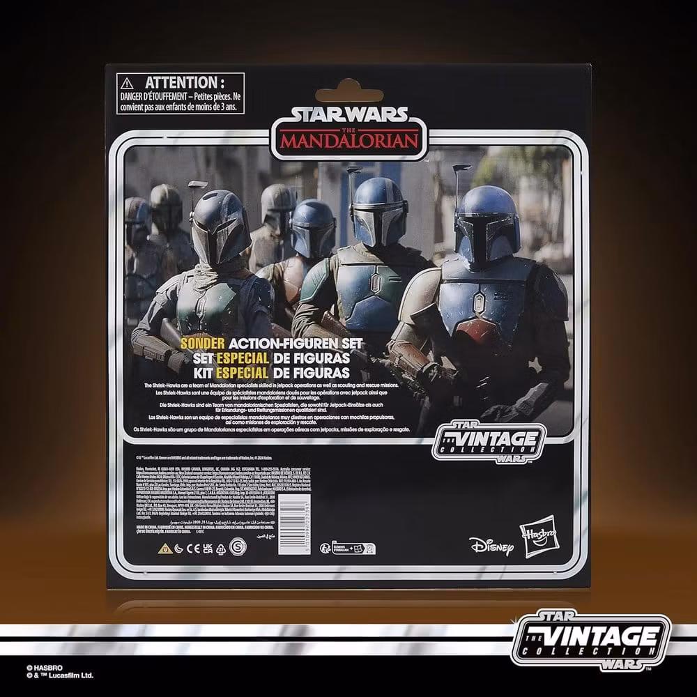 Star Wars: The Mandalorian Vintage Collection Action Figure 4-Pack Mandalorian Shriek-Hawk 10 cm