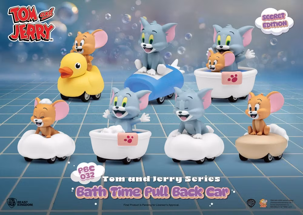 Tom & Jerry Pull Back Cars Bath Time Blind Box