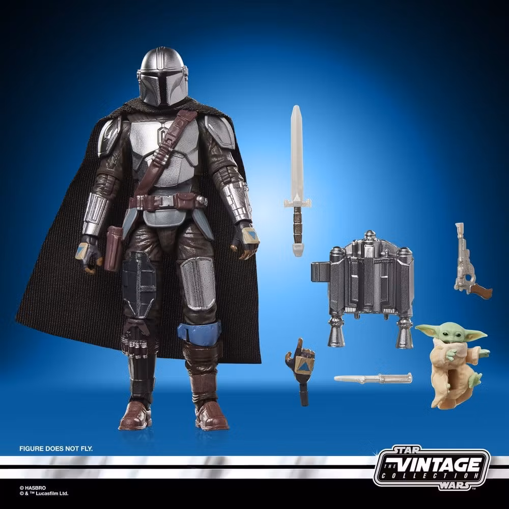 Star Wars: The Mandalorian & Grogu Vintage Collection Action Figure The Mandalorian & Grogu 10 cm