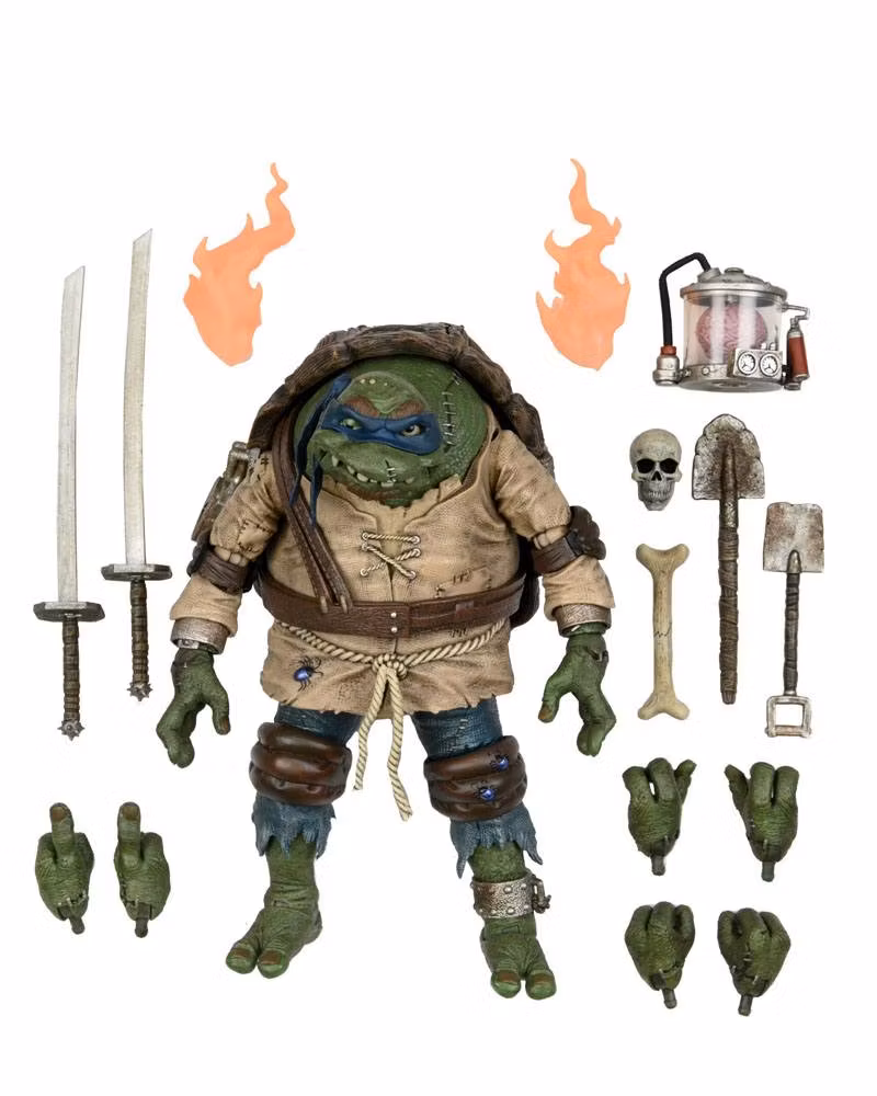Universal Monsters x Teenage Mutant Ninja Turtles Action Figure Ultimate Leonardo as The Hunchback 18 cm (skadet emballasje)