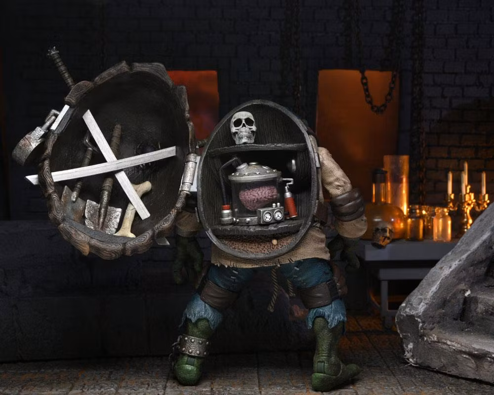 Universal Monsters x Teenage Mutant Ninja Turtles Action Figure Ultimate Leonardo as The Hunchback 18 cm (skadet emballasje)