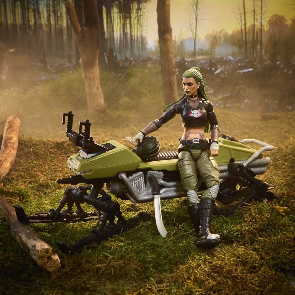 G.I. Joe Classified Series Action Figure and Vehicle Set #194 Zanya and Dreadnok Chameleon (Swamp Skier) 15 cm