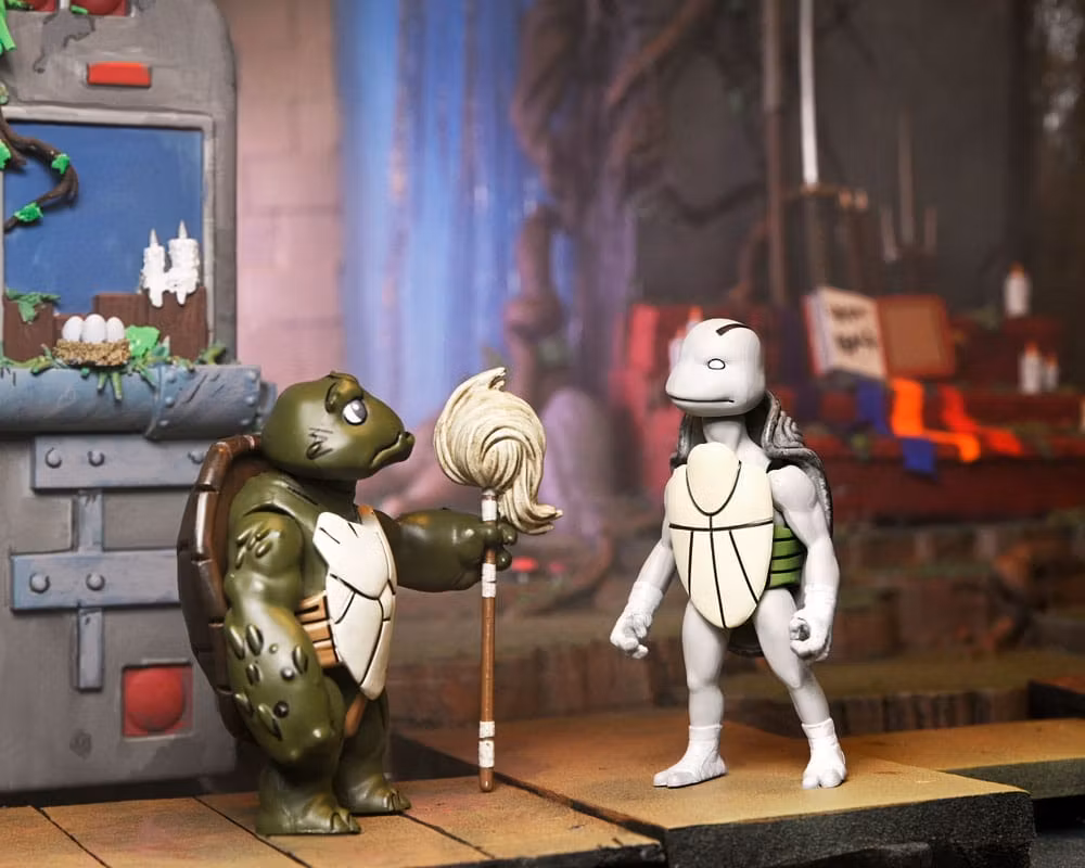 Teenage Mutant Ninja Turtles: The Last Ronin Action Figure Ultimate Casey Marie with Baby Odyn & Uno 17 cm