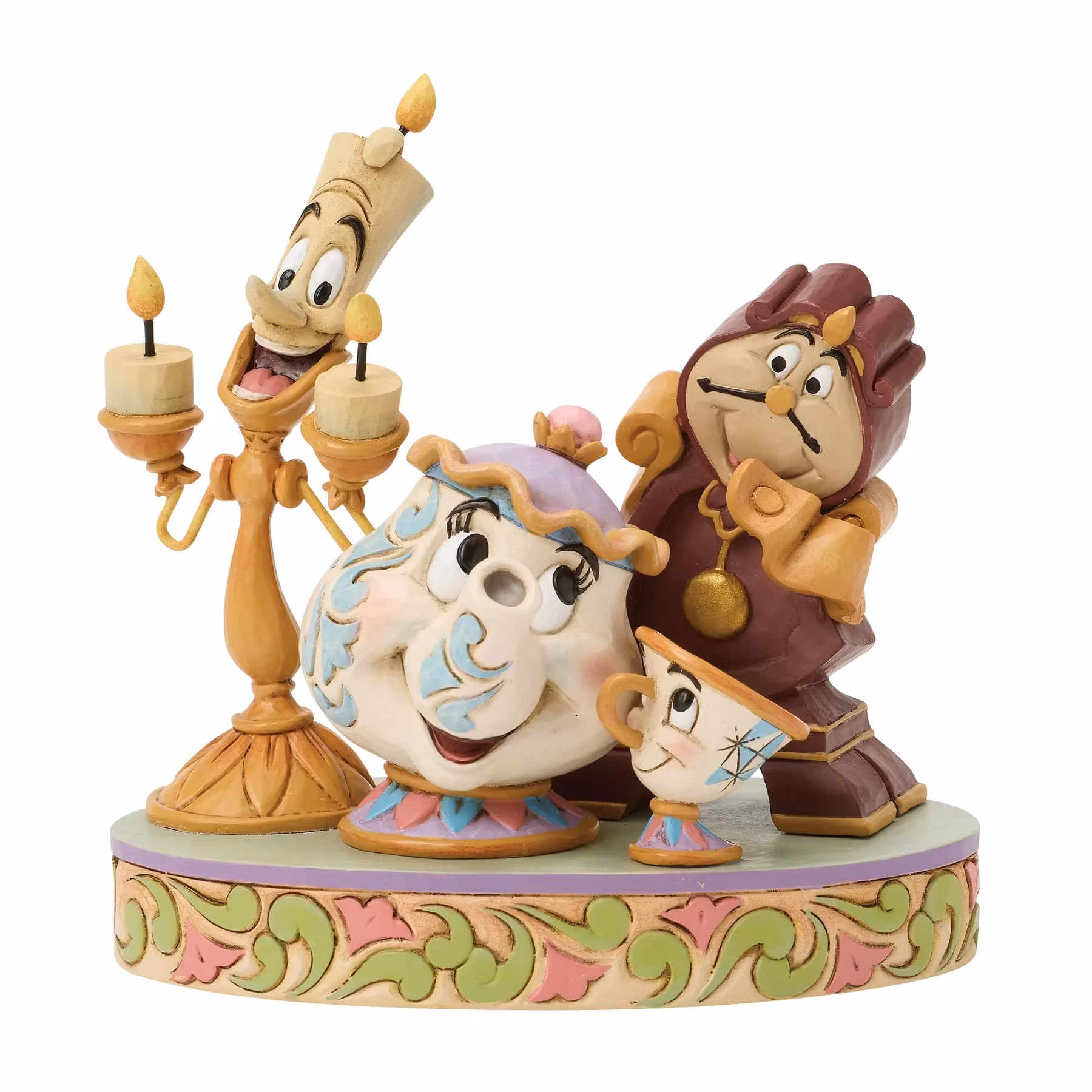 Lumiere, Mrs Potts, Chip & Cogsworth