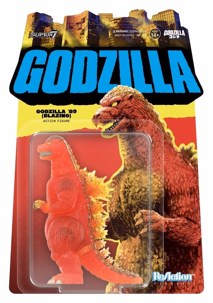 Godzilla Toho ReAction Action Figure Godzilla - 1989 (Blazing) 10 cm