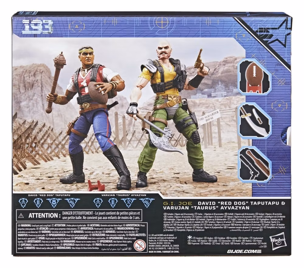 G.I. Joe Classified Series Action Figure 2-Pack #193 David "Red Dog" Taputapu & Varujan "Taurus" Ayvazyan 15 cm