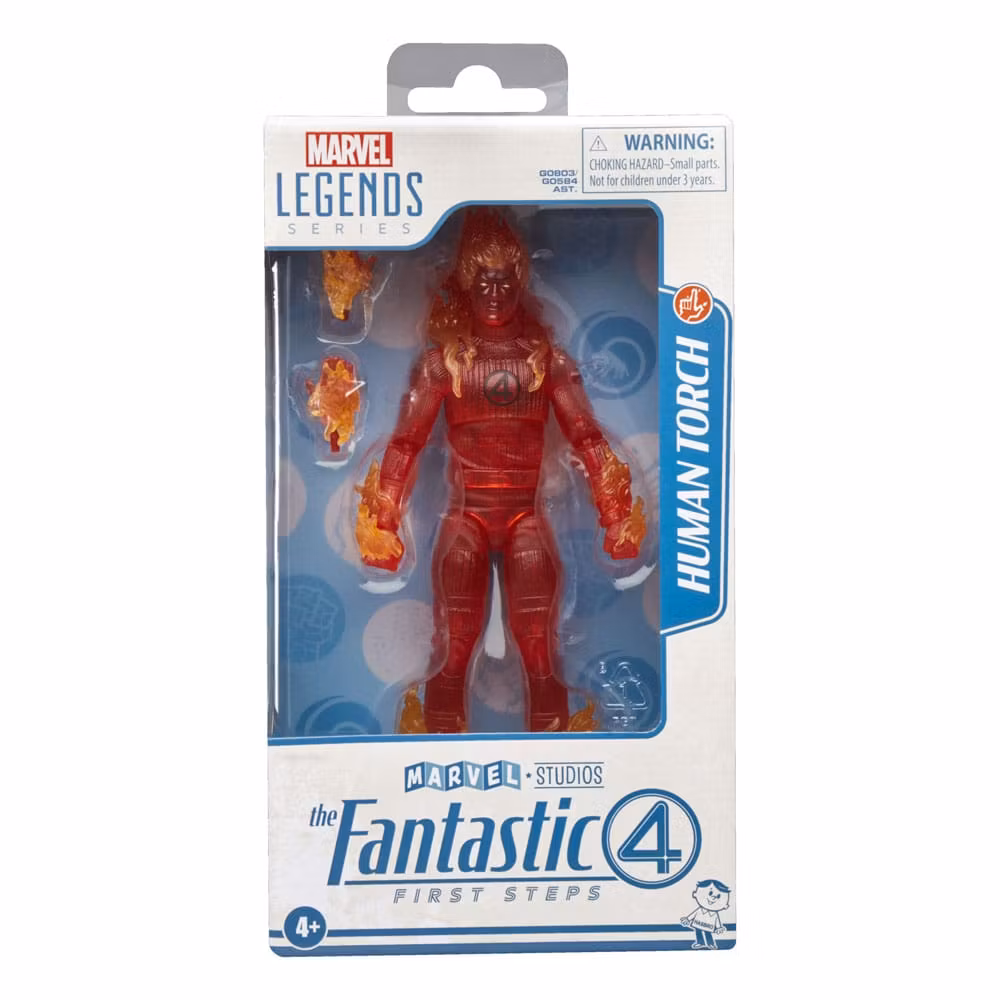 The Fantastic Four: First Steps Marvel Legends Action Figure Human Torch 15 cm (B-vare)