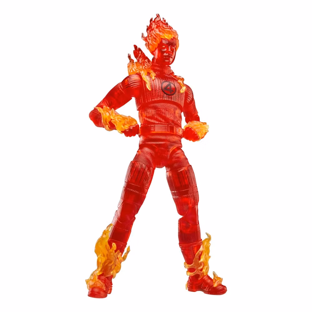 The Fantastic Four: First Steps Marvel Legends Action Figure Human Torch 15 cm (B-vare)