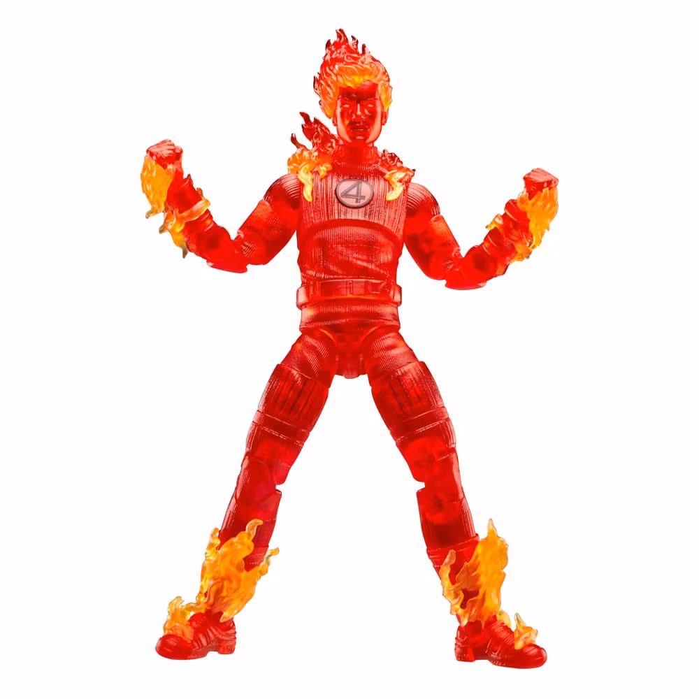 The Fantastic Four: First Steps Marvel Legends Action Figure Human Torch 15 cm (B-vare)