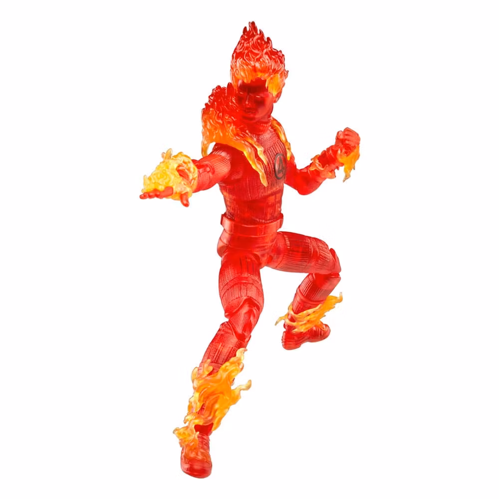 The Fantastic Four: First Steps Marvel Legends Action Figure Human Torch 15 cm (B-vare)