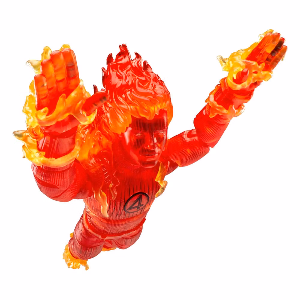 The Fantastic Four: First Steps Marvel Legends Action Figure Human Torch 15 cm (B-vare)