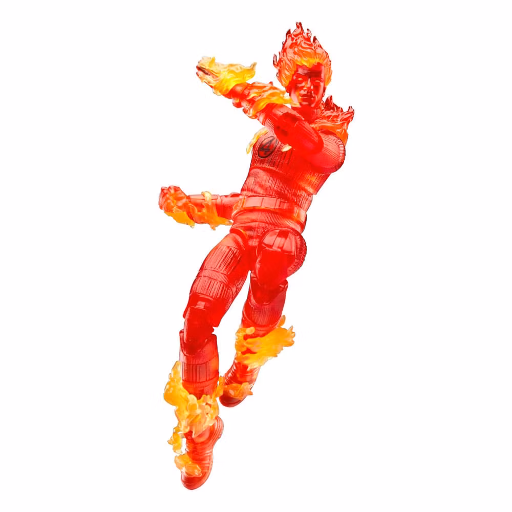 The Fantastic Four: First Steps Marvel Legends Action Figure Human Torch 15 cm (B-vare)
