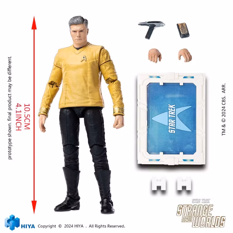 Star Trek Strange New Worlds Exquisite Mini Series Actionfigur 1/18 Pike