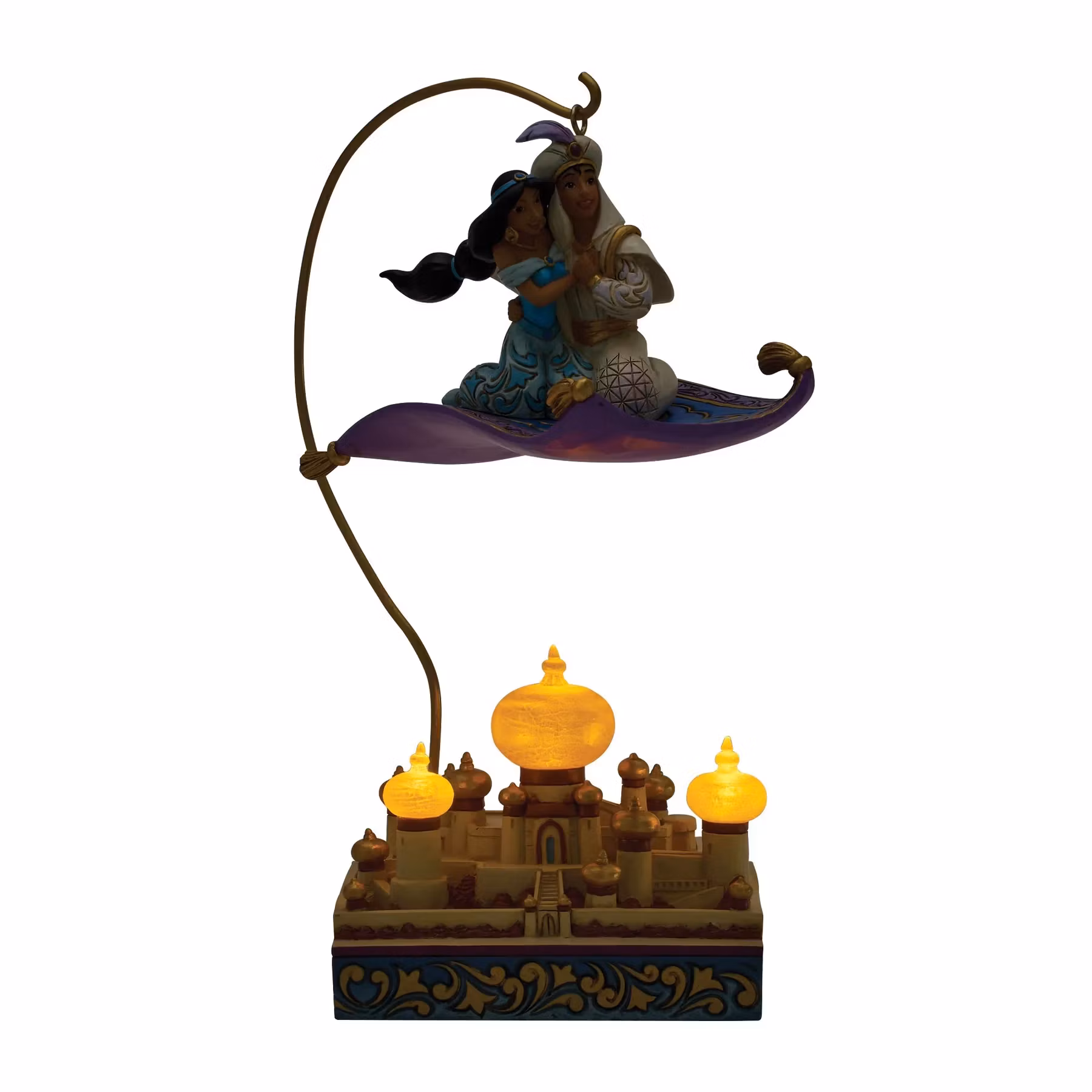 Aladdin & Jasmine Flying over Agrabah. Magic in the Moonlihgt. (med lys)