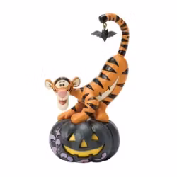 Tigger on Jack-o-Lantern. (Glows in the Dark)