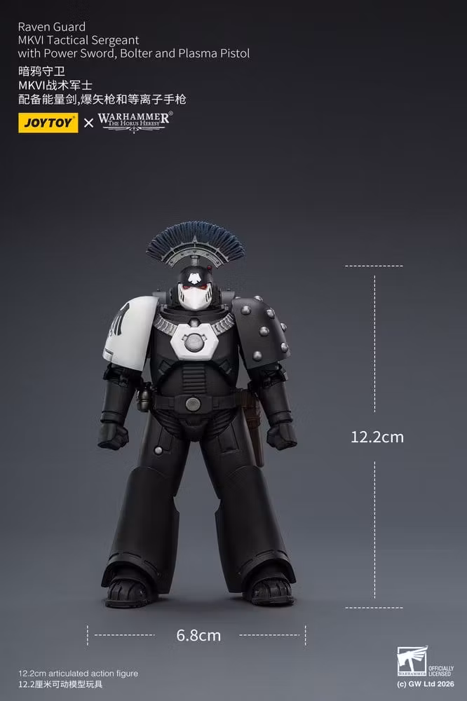Warhammer 40,000 Action Figure Raven Guard MkVI Tactical Sergeant 12 cm
